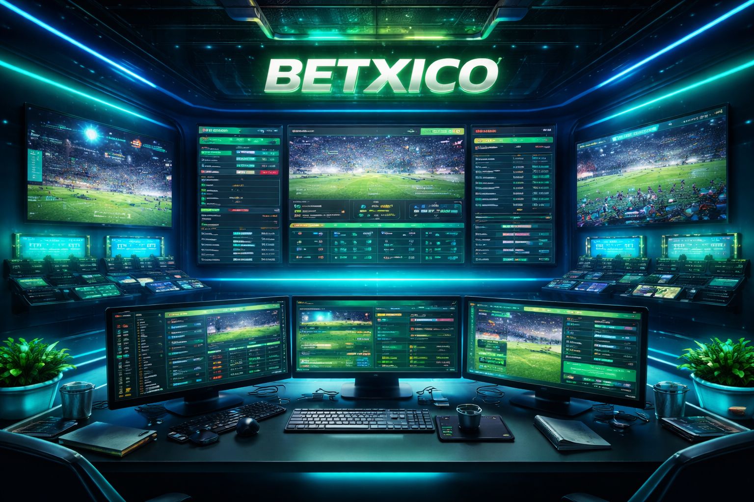 Panel de apuestas deportivas Betxico con mercados de partidos en vivo